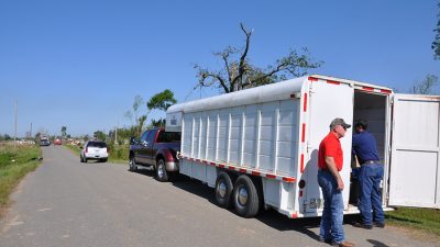 Nabholz employees delivering supplies after April 2014 tornado.