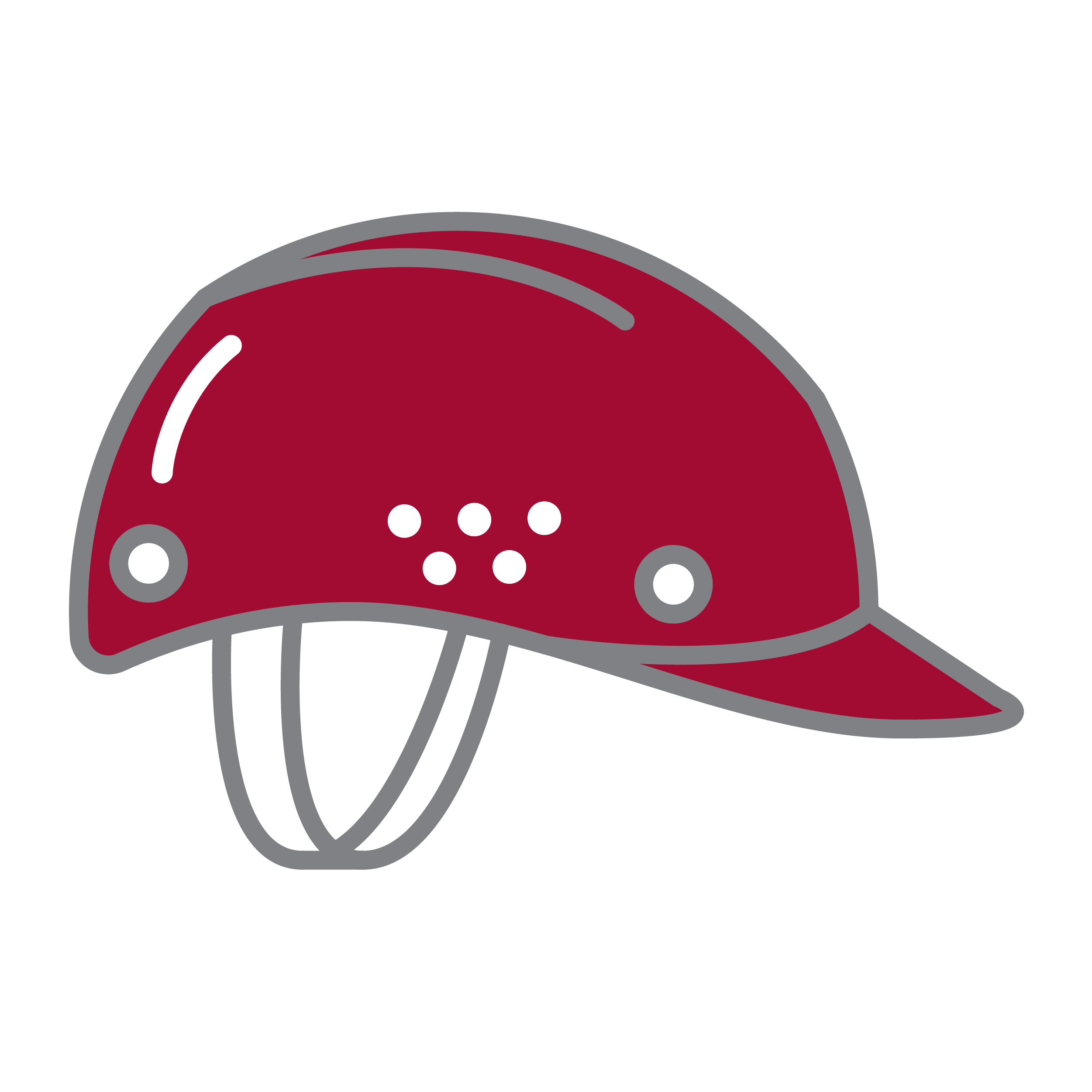 Graphic of a safety helmet